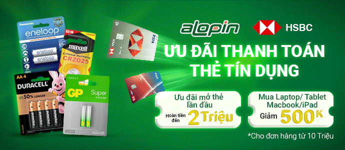 GIẢM 500.000VNĐ KHI THANH TOÁN QUA THẺ TÍN DỤNG HSBC