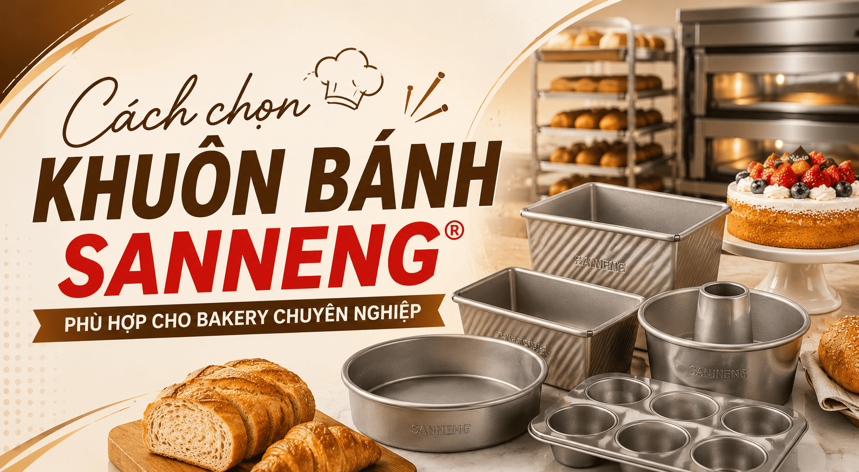 Cách chọn khuôn bánh Sanneng phù hợp cho bakery chuyên nghiệp