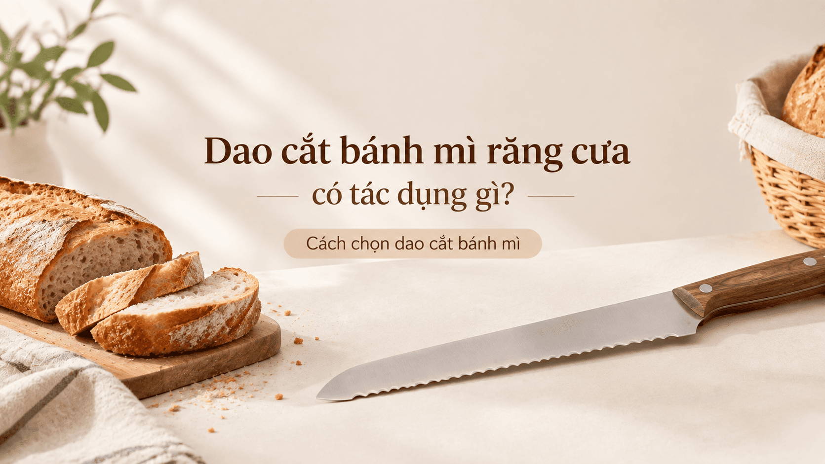 Dao cắt bánh mì răng cưa có tác dụng gì? Cách chọn dao cắt bánh mì