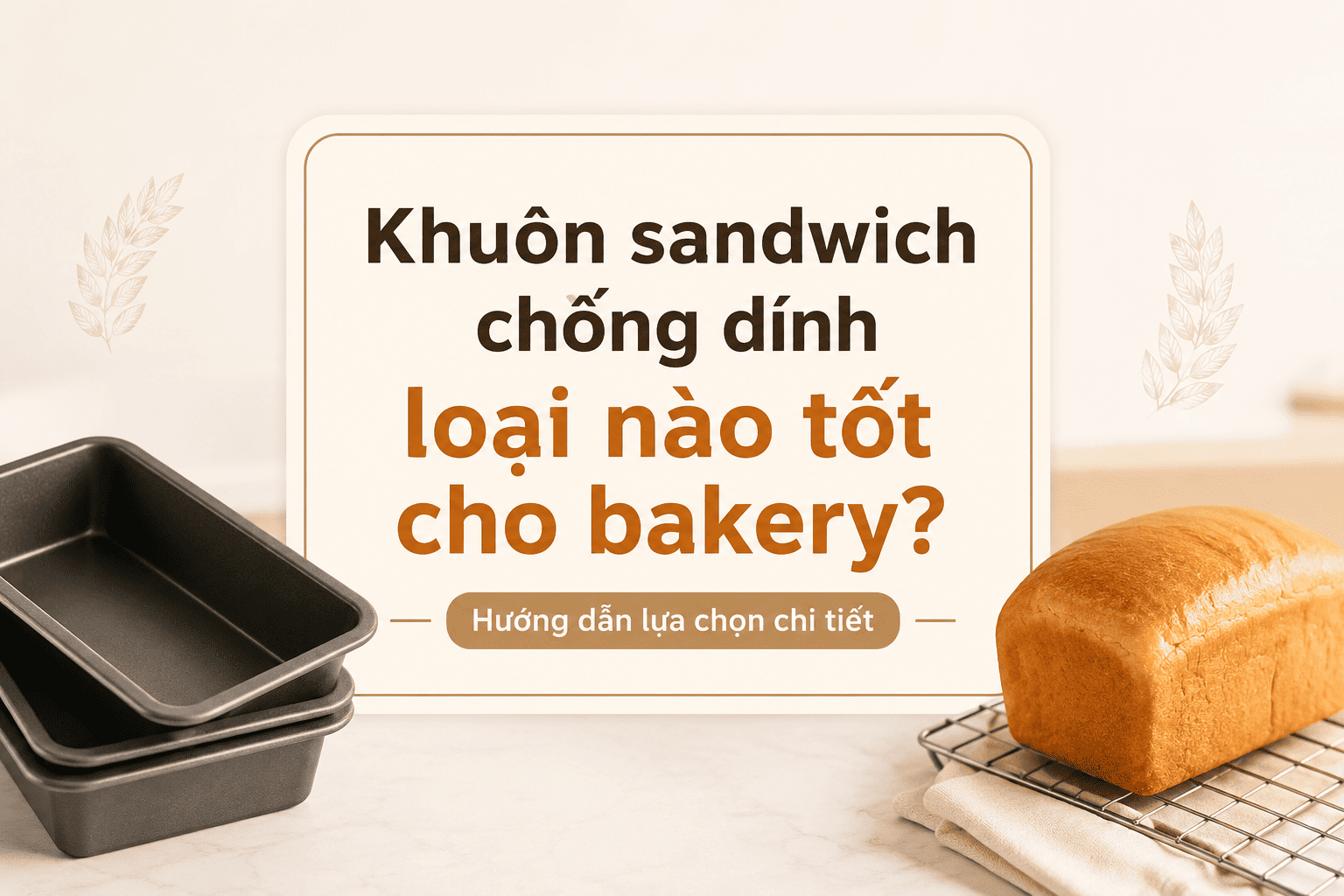 Khuôn sandwich chống dính loại nào tốt cho bakery? Hướng dẫn lựa chọn chi tiết