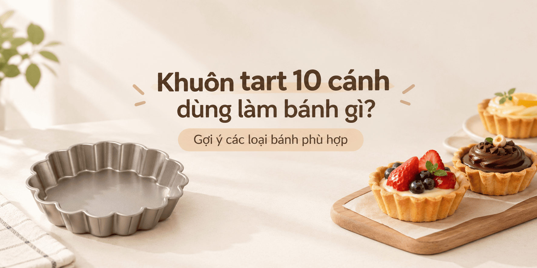Khuôn tart 10 cánh dùng làm bánh gì? Gợi ý các loại bánh phù hợp