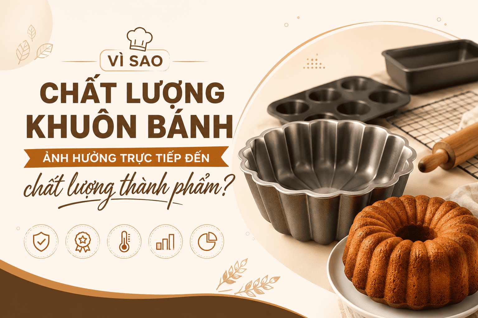 Vì sao chất lượng khuôn bánh ảnh hưởng trực tiếp đến chất lượng thành phẩm?