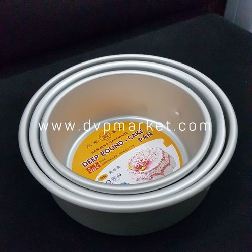 Sanneng SN5048 - Khuôn bánh tròn đế liền 8 inch Emboss