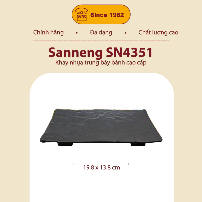 Sanneng SN4351 - Khay nhựa trưng bày bánh cao cấp