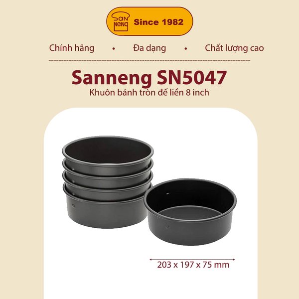 Khuôn bánh tròn anodized Sanneng SN5047