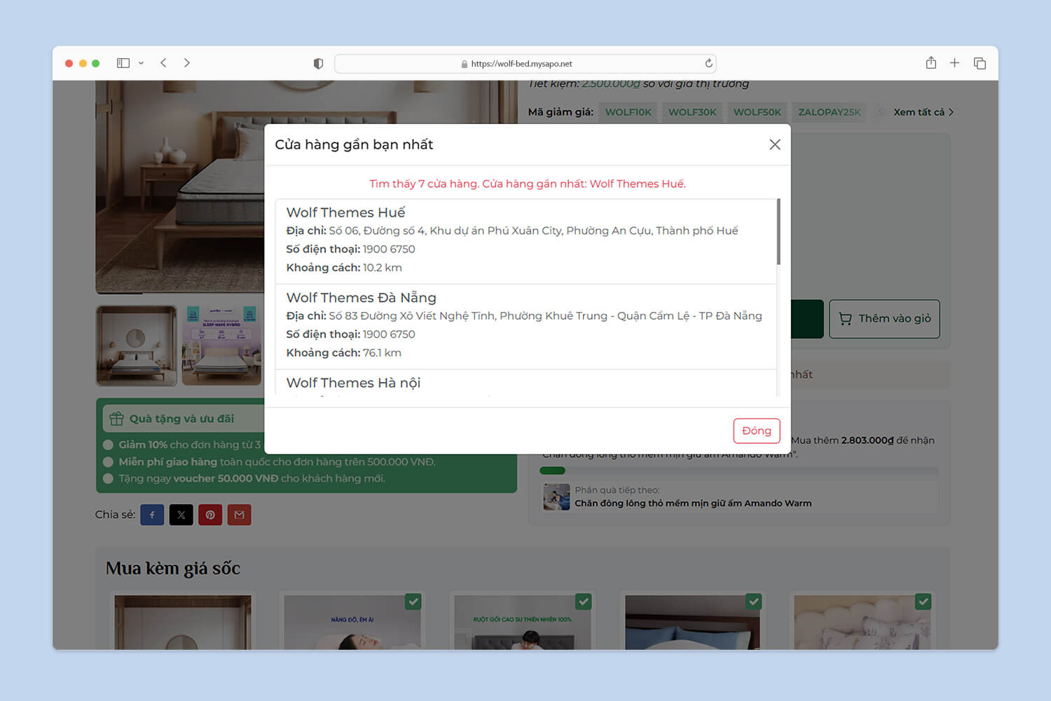 Tìm cửa hàng gần nhất
