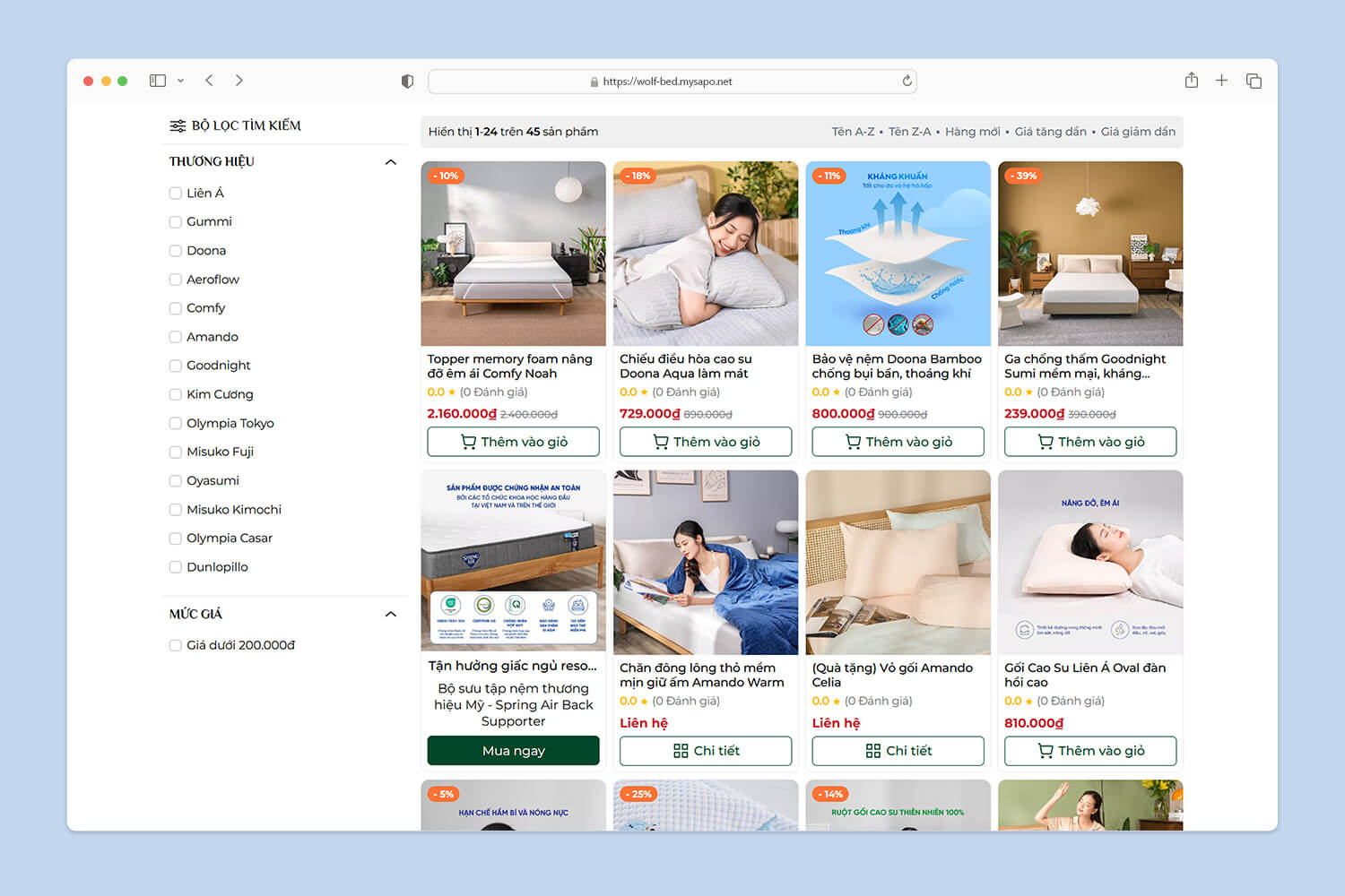 Danh mục sản phẩm