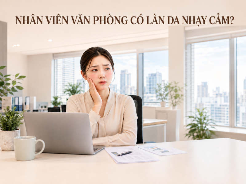 Bí Quyết Chăm Sóc Da Hoàn Hảo Cho Nhân Viên Văn Phòng Có Làn Da Nhạy Cảm