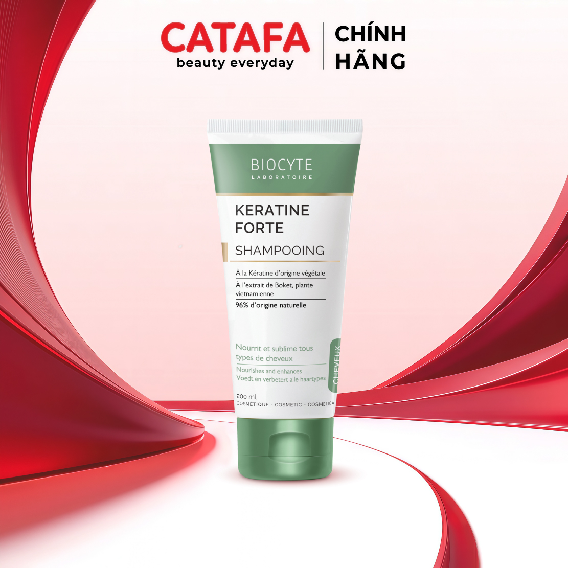 B12 Dầu gội hỗ trợ giảm gãy rụng tóc Keratine Forte Shampooing - Biocyte