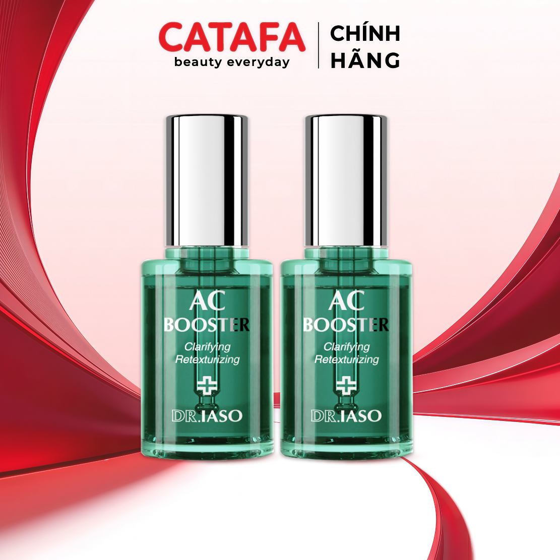 Combo 2 D41 Tinh chất AC Booster giúp giảm mụn và làm mịn da - Ac Booster - Dr IASO