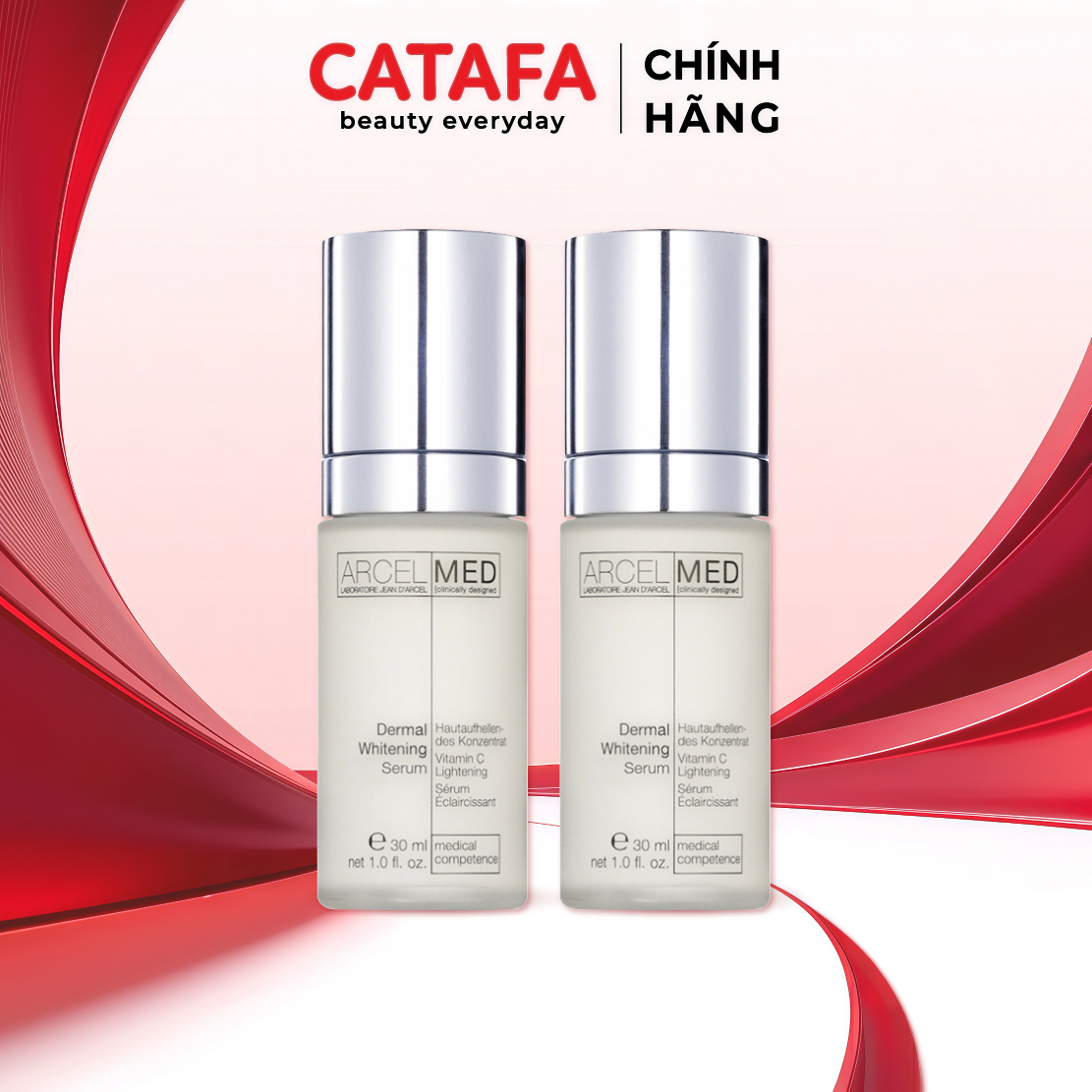Combo 2 J106 Tinh chất giúp làm trắng sáng da và mờ vết nám Dermal Whitening Serum - Jean d'Arcel