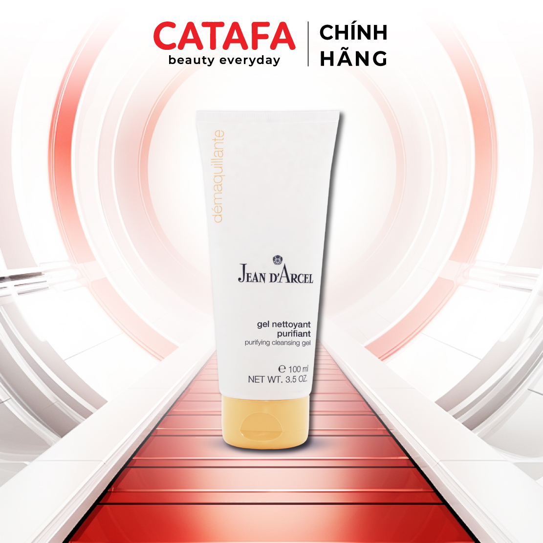 J158L Gel rửa mặt Purifying cho da dầu, da mụn Purifying Cleansing Gel - Jean d'Arcel