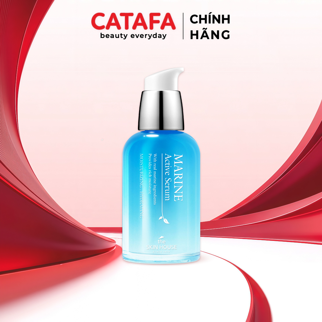 T56 Tinh chất giúp giảm khô và sáng mịn da Marine Active Serum - The Skin House