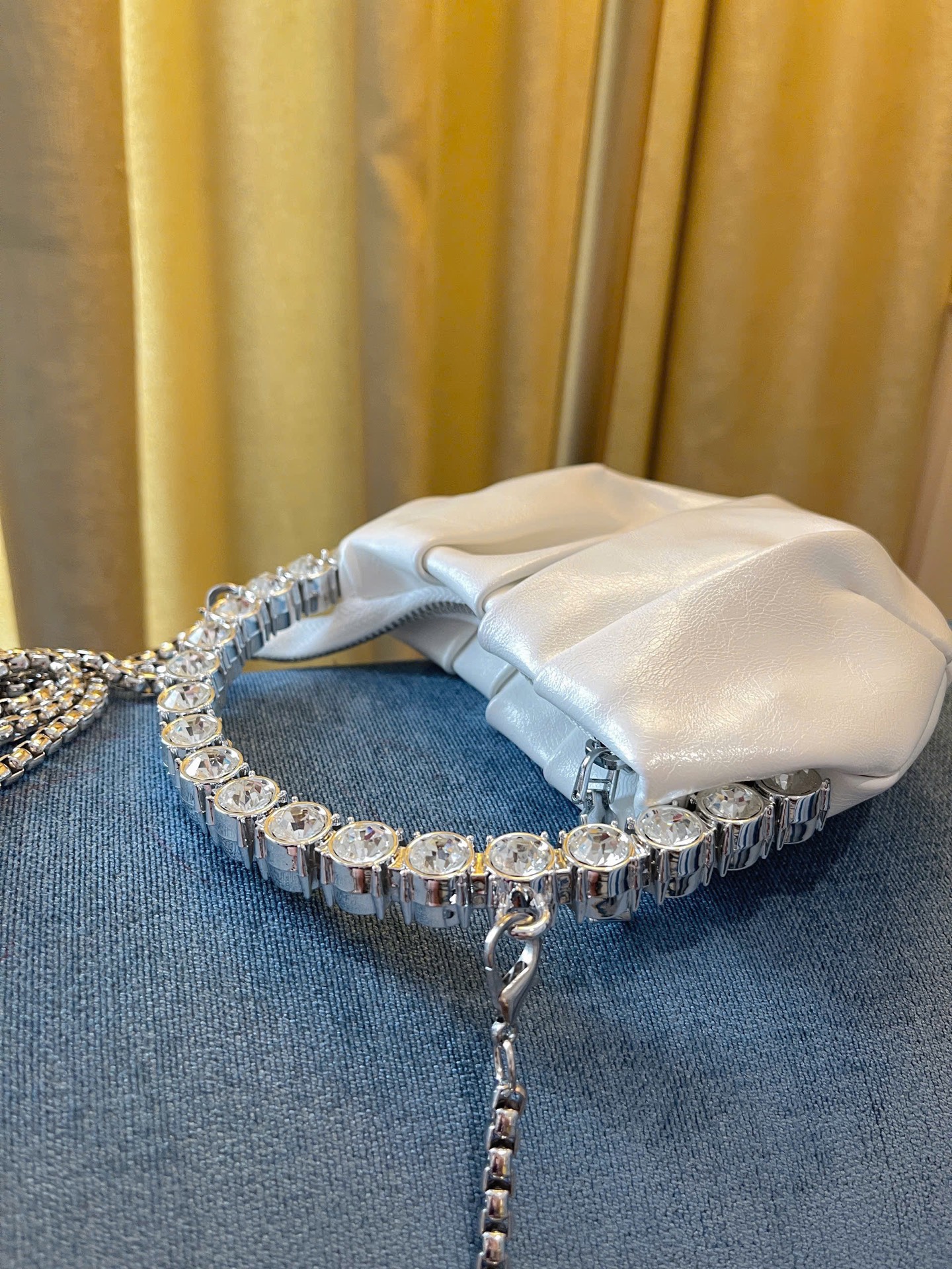 TÚI MINI RÚM KIỀNG QUAI ĐÁ SIÊU XINH 15CM (15)