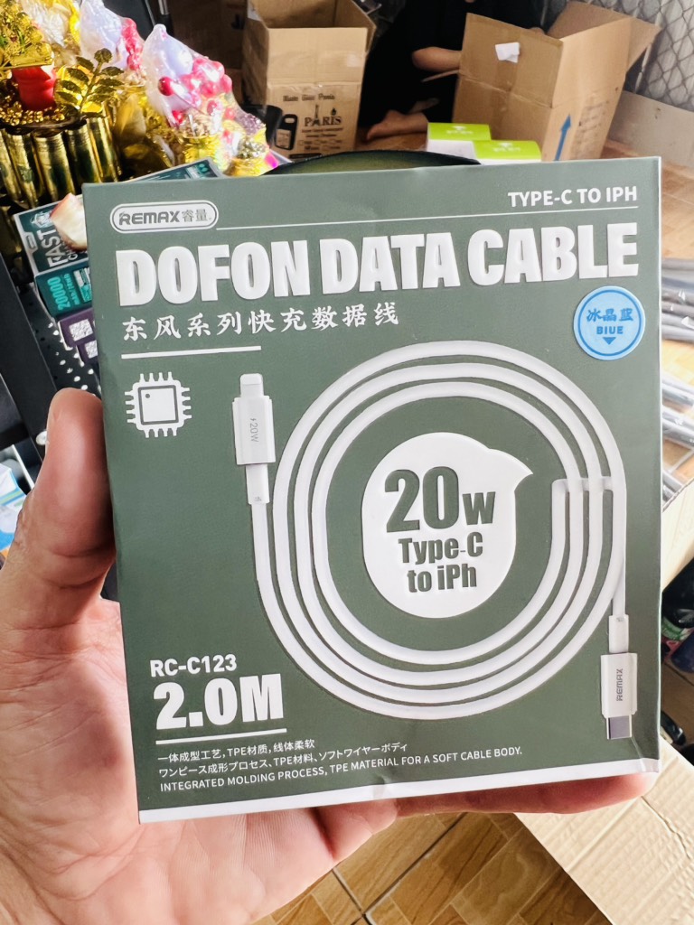 # Cáp Sạc Nhanh C123 Chính Hãng Remax Cho Iphone 2 Mét Chuôi Type C (5) Cn2#