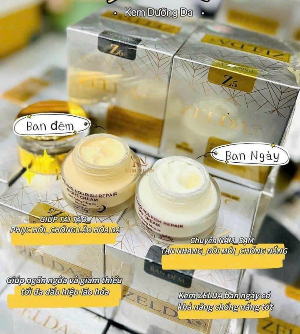 DATE T8 SALE 50% , COMBO 2 HỦ KEM FACE ZELDA C.HÃNG
