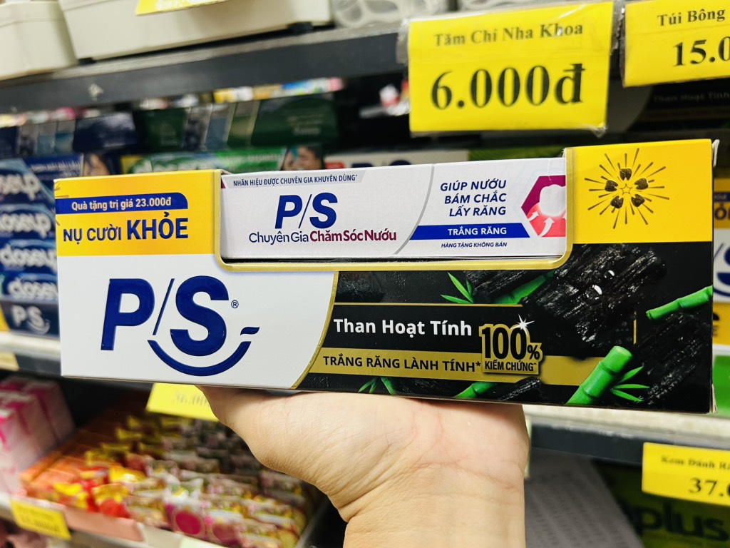 "KEM ĐÁNH RĂNG P/S THAN TRE HOẠT TÍNH 180g (2) '