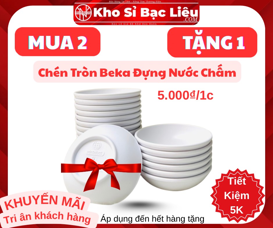KM CHÉN ĐỰNG NƯỚC CHẤM TRÒN VIỆT NHẬT ( MUA 2 TẶNG 1) (1) '
