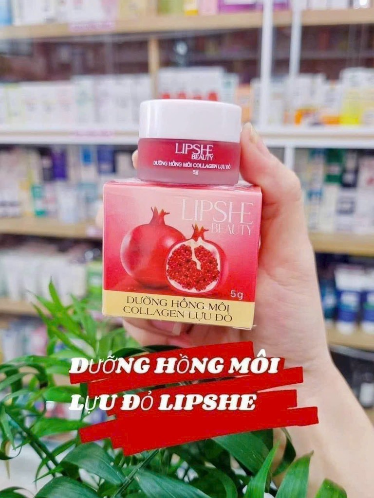SON DƯỠNG MÔI LIPSHE LỰU ĐỎ COLLAGEN (5) '
