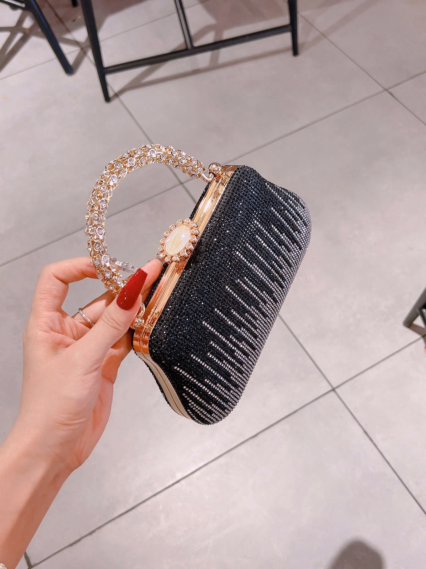 TÚI CỐP ĐÁ, QUAI ĐÁ BLING CAO CẤP SIÊU SANG (15)