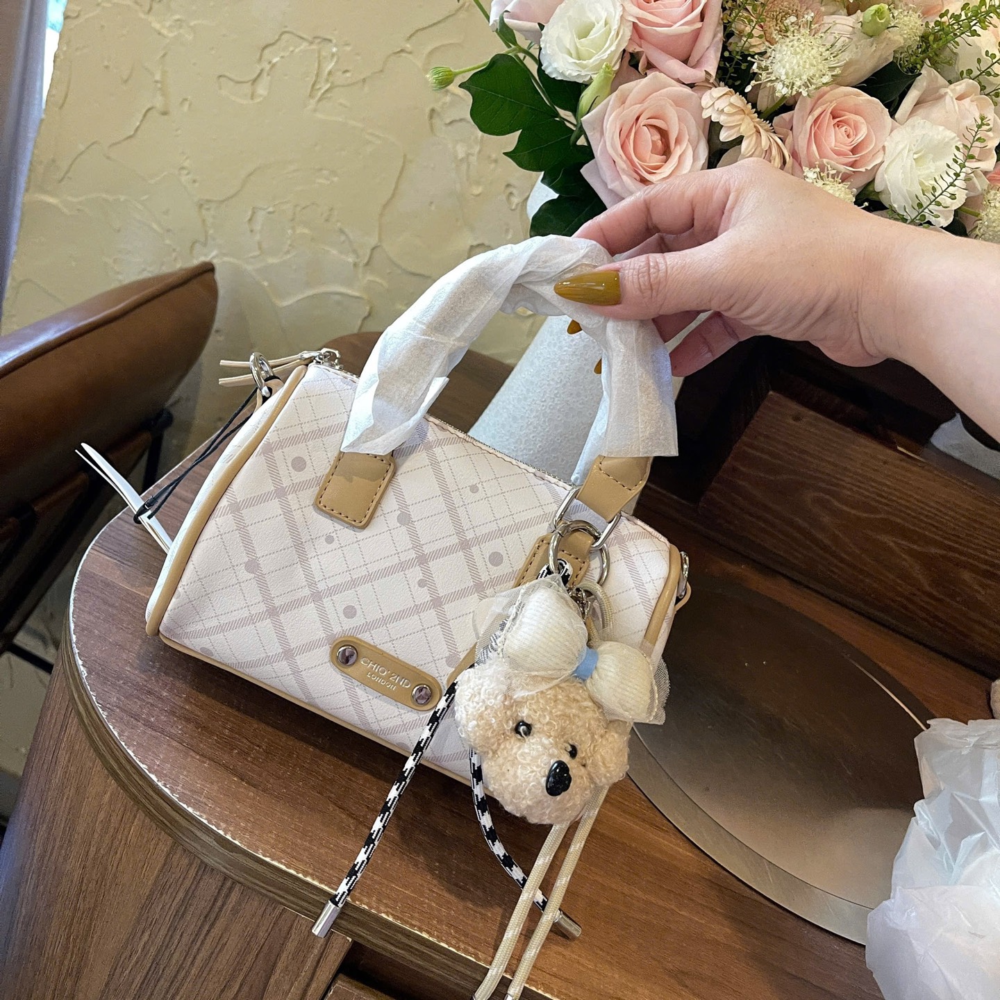 TÚI TRỐNG CHIO KÈM GẤU 19.20cm HÀNG QC CAO CẤP (15)