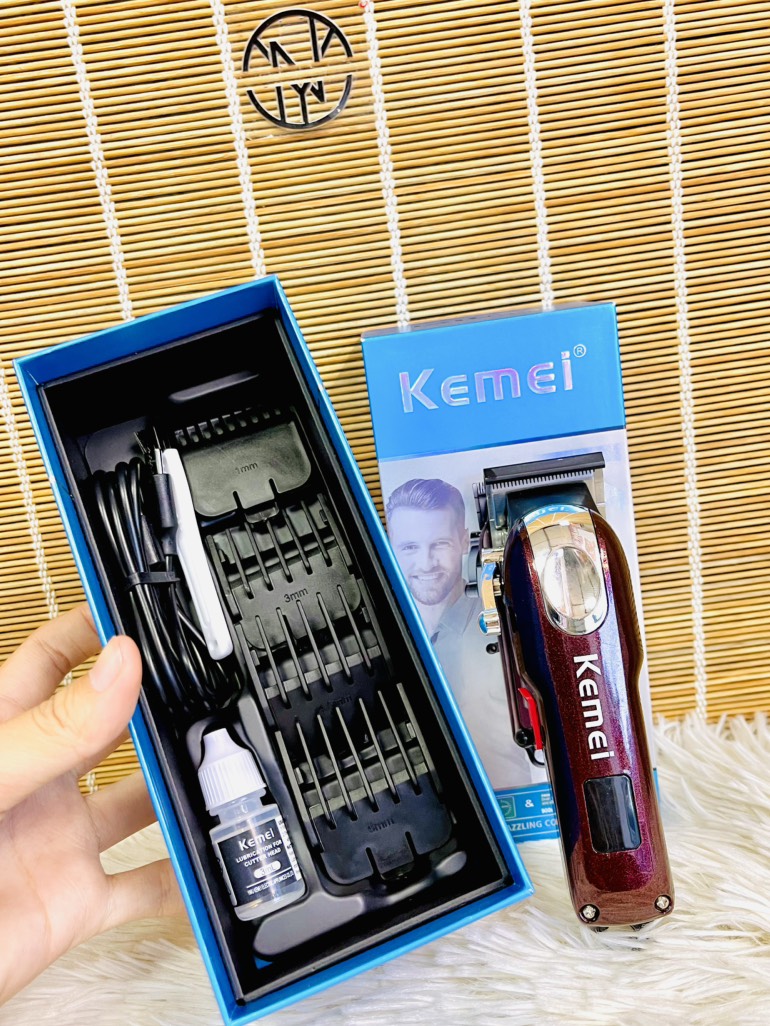Tông Đơ Căt Tóc LCD Kemei CHÍNH HÃNG KM-233 (20) '