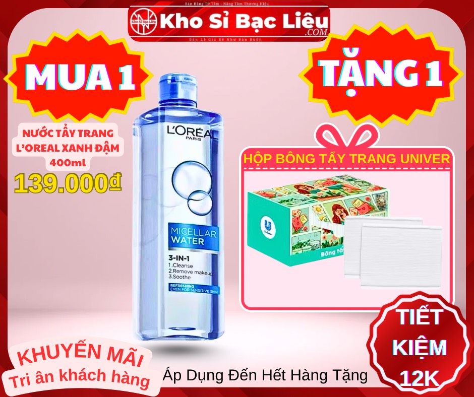 KM NƯỚC TẨY TRANG L’OREAL HÀNG XỊN (10)