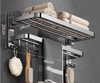 GIÁ TREO KHĂN TẮM INOX 304 48-24-20cm (20)