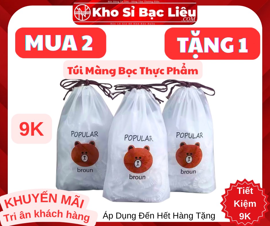 KM Set 100 Màng Bọc Thực Phẩm Gấu (1) (bao 200c 5,8)