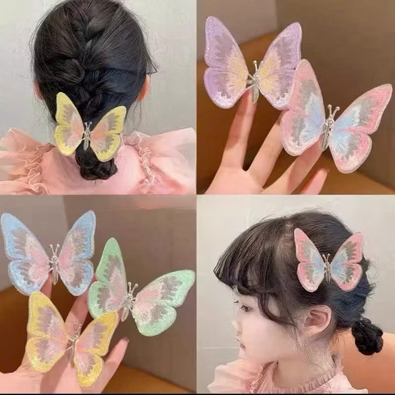 KẸP TÓC BƯỚM TIỂU THƯ NHIỀU MÀU (2)