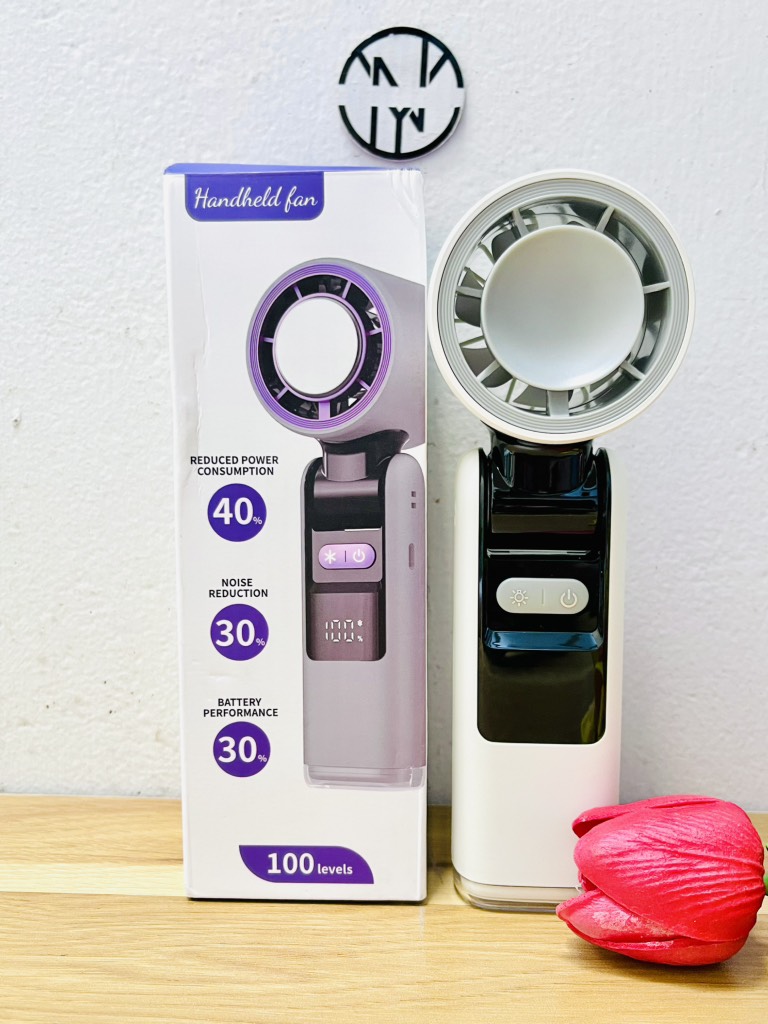 Quạt Tích Điện Cầm Tay K801 Ko Sò Làm Lạnh Cao Tốc Bẻ Được (20)