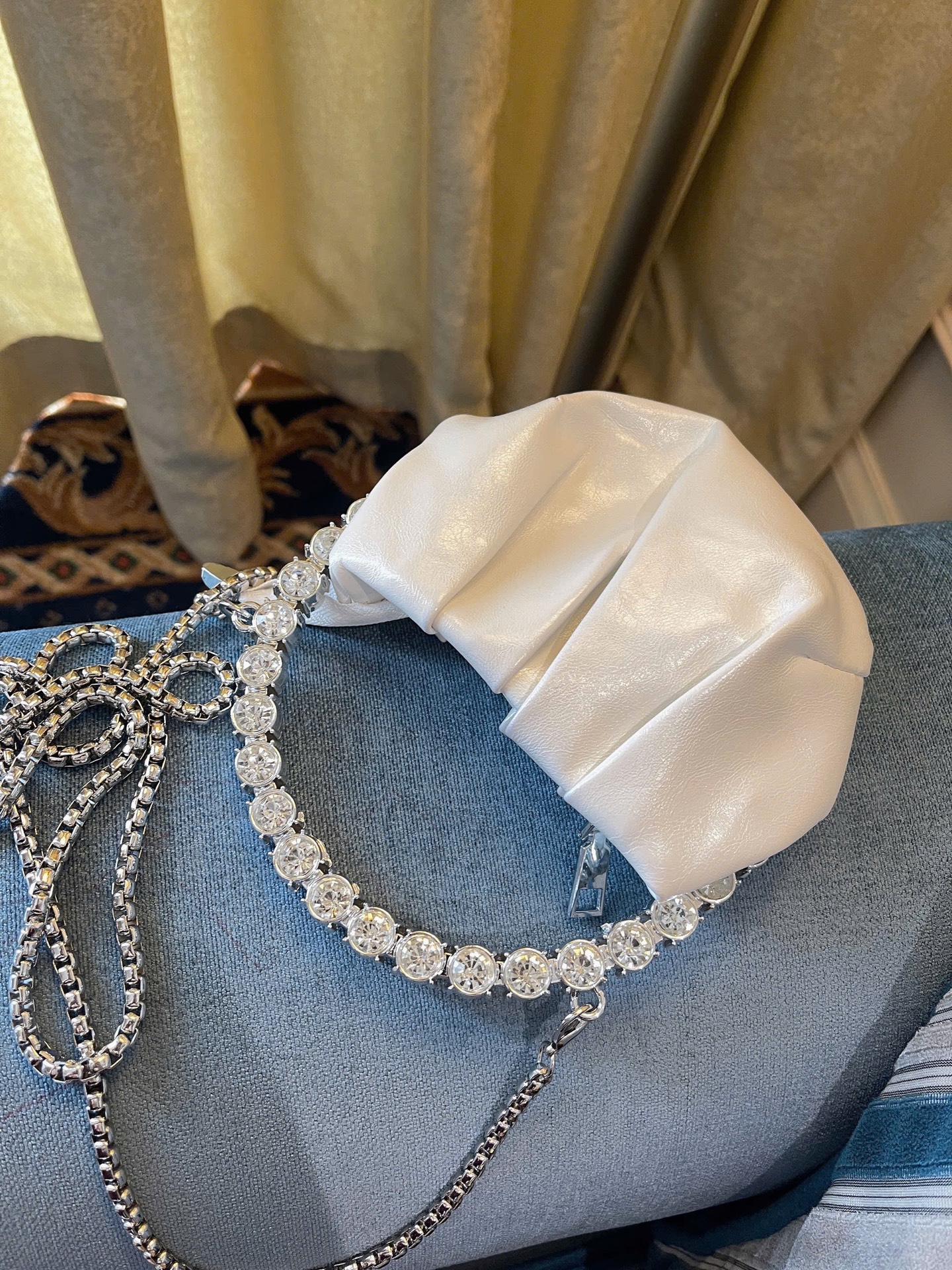 TÚI MINI RÚM KIỀNG QUAI ĐÁ SIÊU XINH 15CM (15)