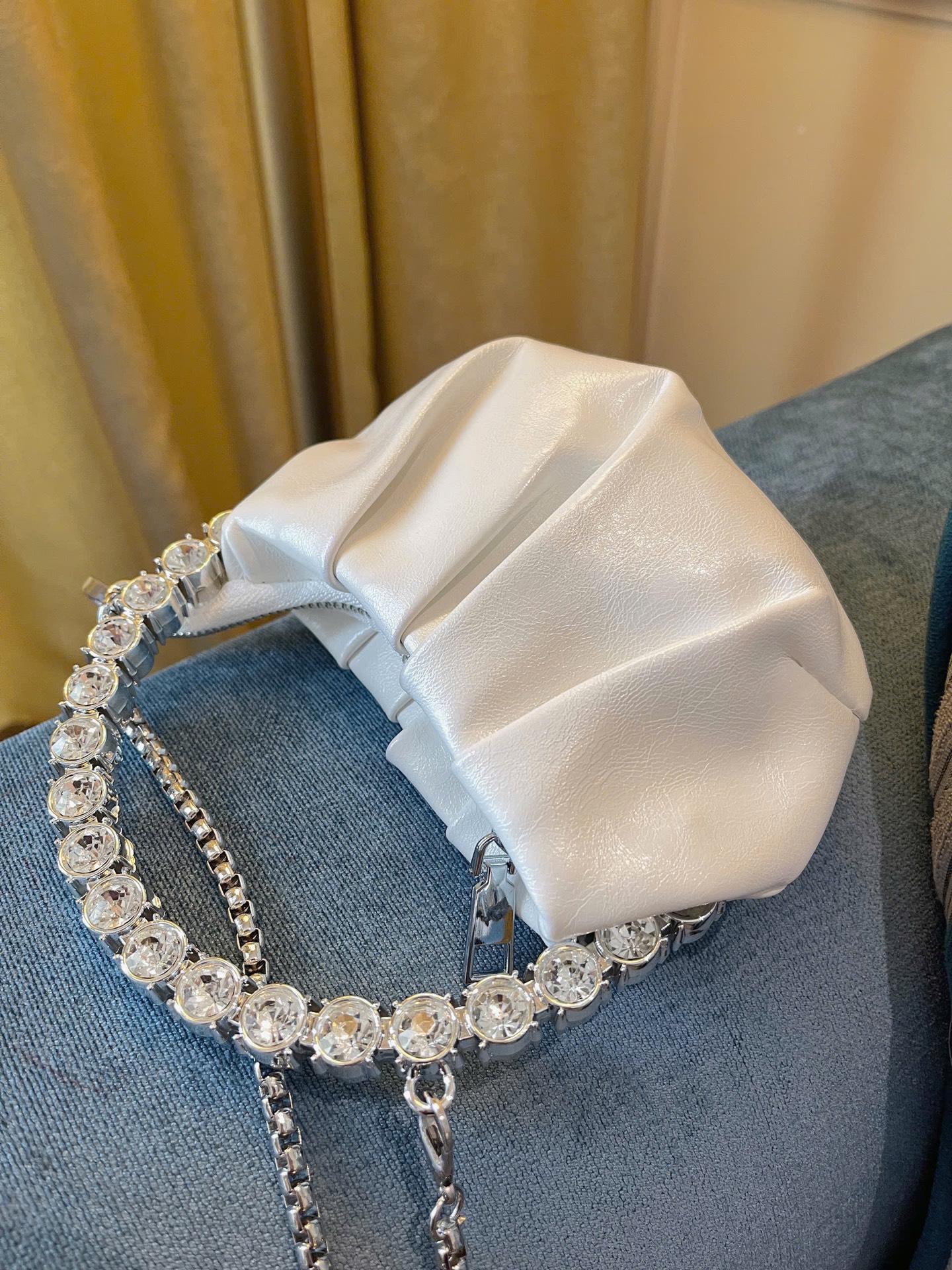 TÚI MINI RÚM KIỀNG QUAI ĐÁ SIÊU XINH 15CM (15)