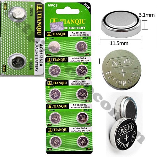 # Viên Pin cúc áo LR1130 - AG10 1.5v (0.5) Cn3#