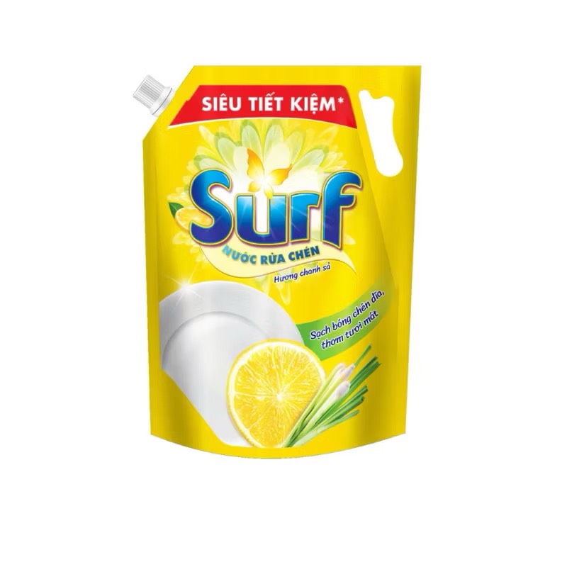 TÚI NƯỚC RỬA CHÉN SURF 3.4kg HƯƠNG CHANH SẢ CHÍNH HÃNG ( Ko áp dụng cho giảm 10%) (4) '