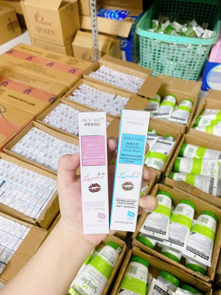 GEL KHOÁ SON MÔI HỒNG - XANH (2) '