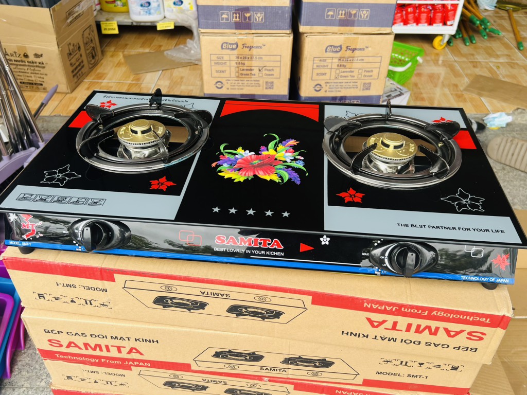 BẾP GA ĐÔI SAMITA MẶT KÍNH HÀNG VIỆT NAM CÔNG NGHỆ NHẬT BẢN (30)