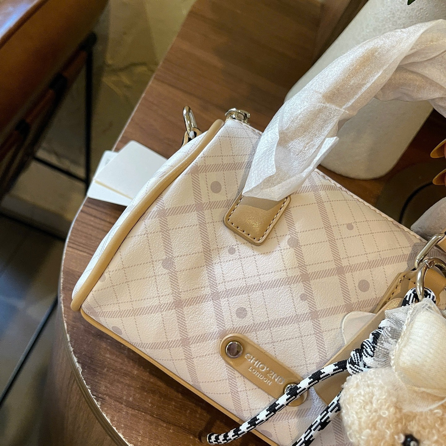 TÚI TRỐNG CHIO KÈM GẤU 19.20cm HÀNG QC CAO CẤP (15)