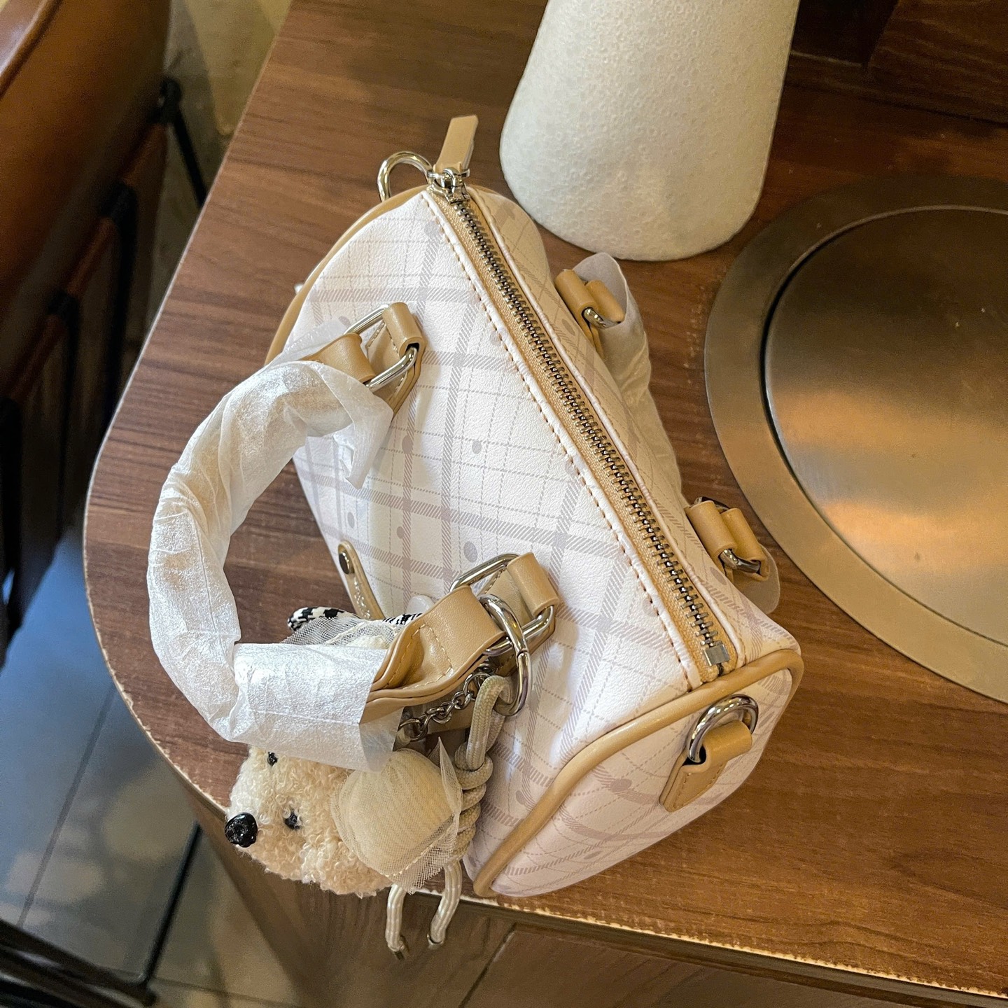 TÚI TRỐNG CHIO KÈM GẤU 19.20cm HÀNG QC CAO CẤP (15)