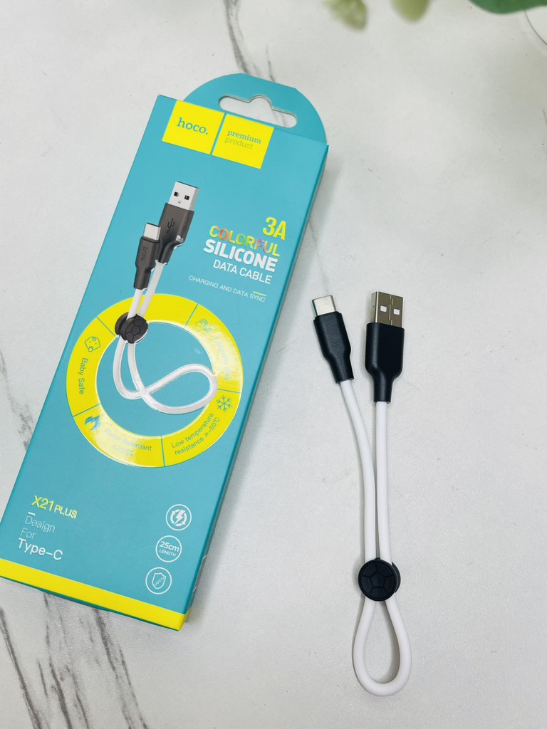 # CÁP SẠC NGẮN 25CM HOCO X21 PLUS TYPE C CHÍNH HÃNG (3) Cn3# Cn2# '