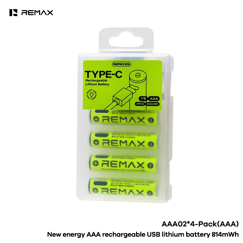 SET 4 CỤC PIN SẠC AAA Lithium Remax CHÍNH HÃNG (10)
