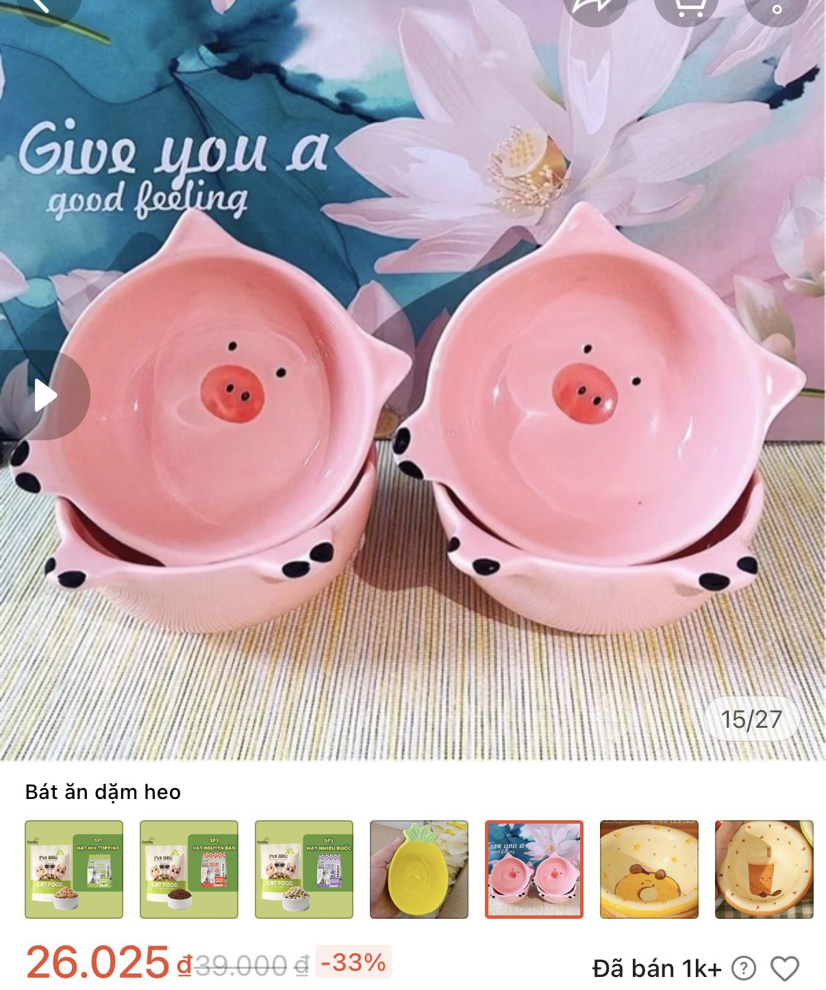CHÉN SỨ HÌNH HEO KUTE (1)