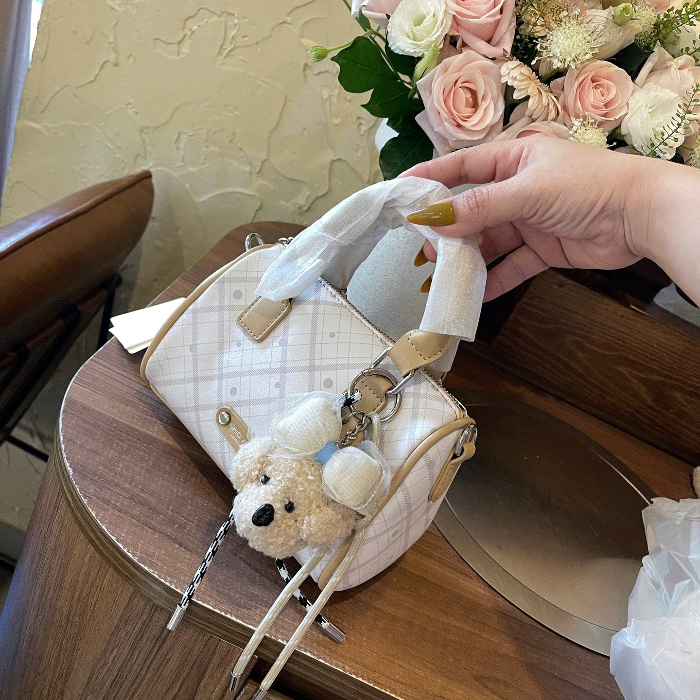 TÚI TRỐNG CHIO KÈM GẤU 19.20cm HÀNG QC CAO CẤP (15)