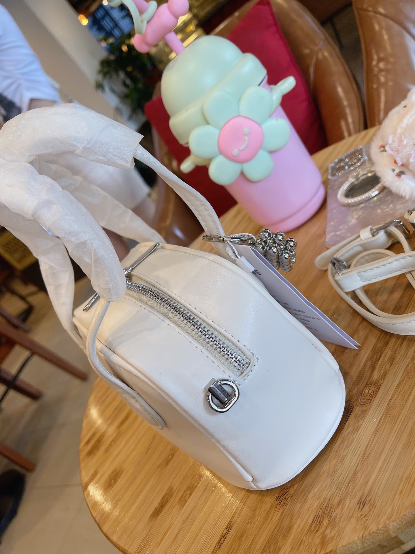 TÚI CHIO KÈM CHARM TIM QC CAO CẤP 19CM (15)