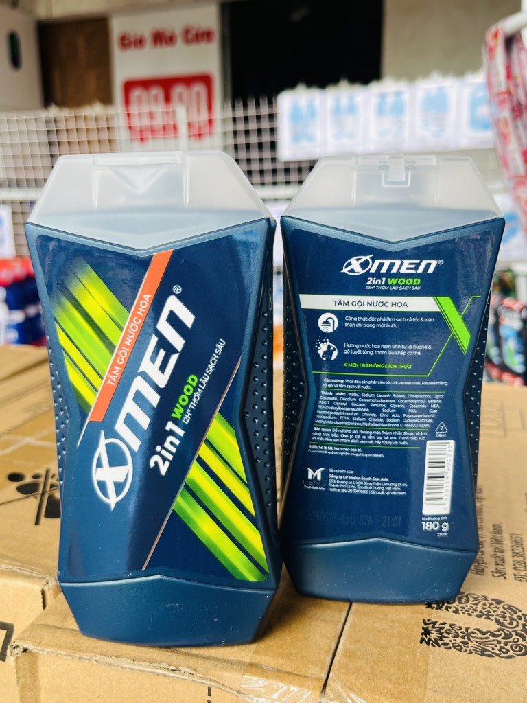 TẮM GỘI NƯỚC HOA X-MEN 12H WOOD 180g