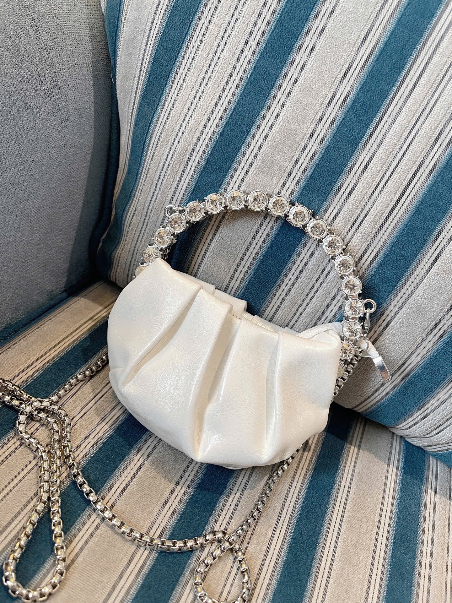 TÚI MINI RÚM KIỀNG QUAI ĐÁ SIÊU XINH 15CM (15)