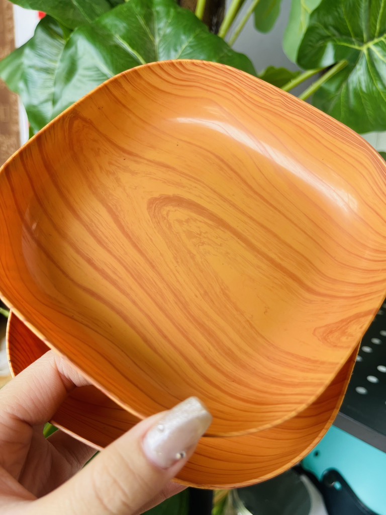 Dĩa Vân Gỗ Đựng Thức Ăn (1)