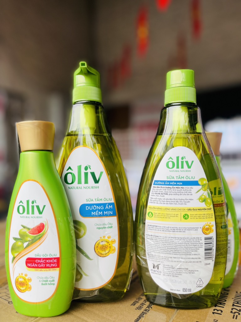 SỮA TẮM OLIU DƯỠNG ẨM MỀM MỊN 650ML TẶNG DẦU GỘI OLIU 250ML