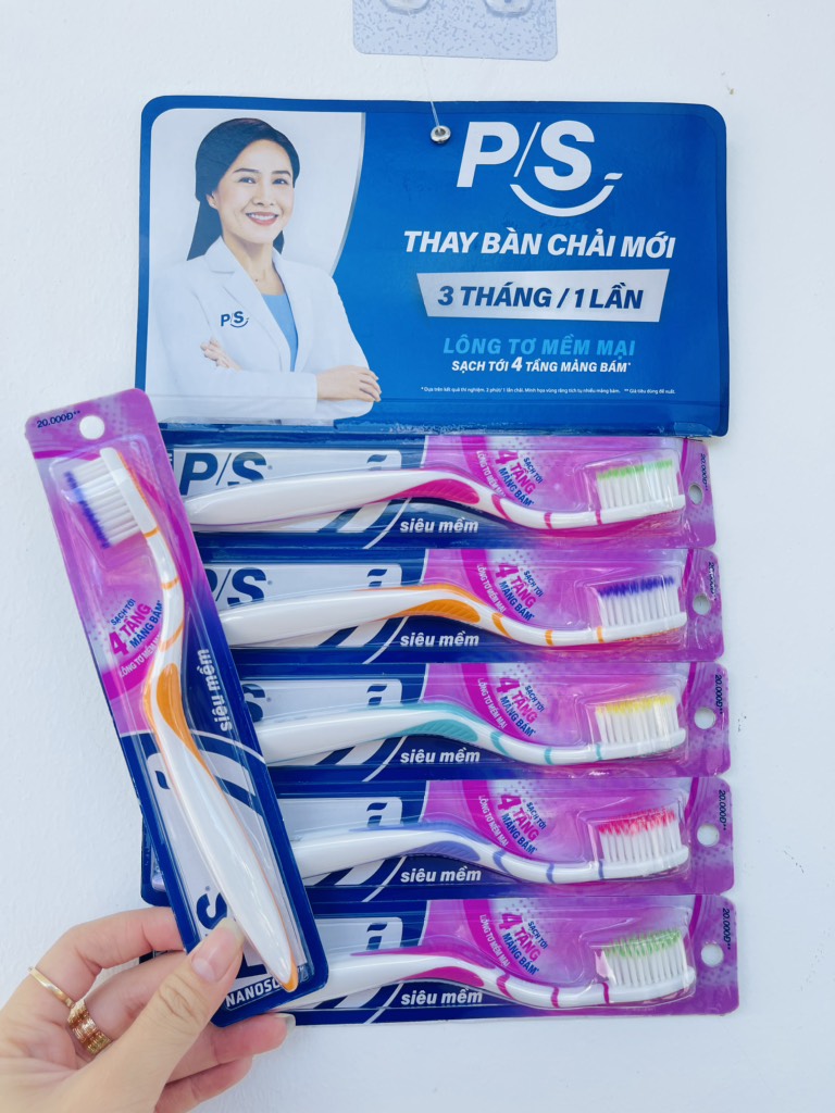 BÀN CHẢI ĐÁNH RĂNG P/S LÔNG TƠ 20k (1) "