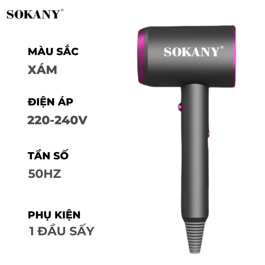 MÁY SẤY TÓC SOKANY 800W CHÍNH HÃNG (10)